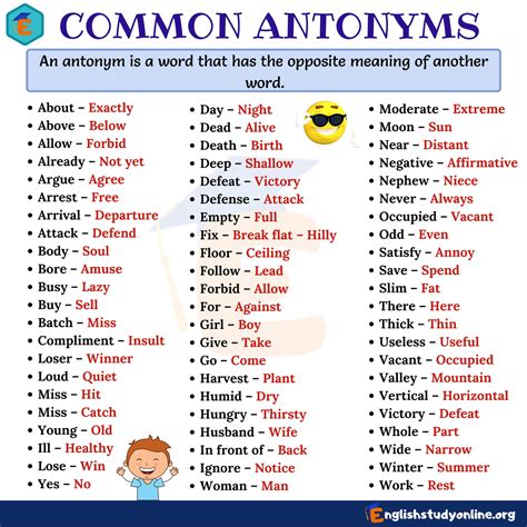 antonym dictionary english